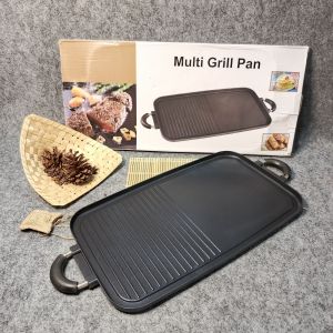 MULTI GRILL LONG PAN BBQ anti lengket NON STICK panggangan bbq premium Kitchenware