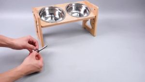 Adjustable Height Cat Bowl 9 Levels Raised Elevated Pet Feeder Bowl Anti-Vomiting Stainless Steel Cat Water Food Bowl for Cats