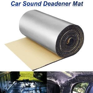 50x200cm Vehicle Sound Deadener Mat Noise Bonnet Insulation Deadening for Hood Engine Sticker for Car Auto SUV Truck RV 5mm/10mm/15mm Thickness