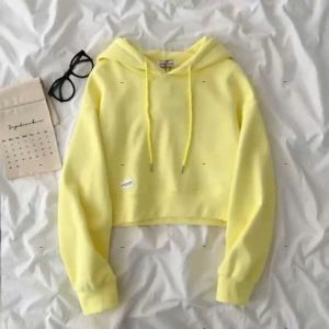 RAP COLLECTION Sweater Hoodie Crop Basic Korean Style