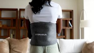 HYDRAGUN HeatPulse Back & Core Massager for Back Menstrual and Abdominal Pain Relief with Vibration and Heat Therapy