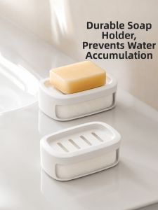 FaSoLa | Wall-mounted Drill-free Bathroom Soap Dish Double Layer Drainage Home