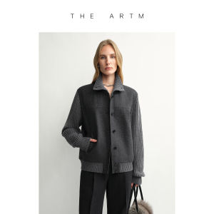 Classical Retro Modern Stand Collar Wool Blended Jacket