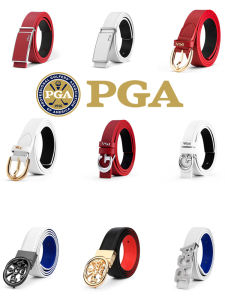PGA | Womens Leather Belt Alloy Buckle