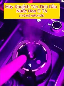 Máy Khuếch Tán Tinh Dầu Nước Hoa Ô Tô Cao Cấp Có Logo Hãng Xe - Cảm Biến Chuyển Động AI Tạo Ẩm Khử Mùi Diệt Vi Khuẩn