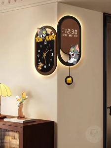 HAOJIUBUJIAN | Đồng Hồ Tường Phong Cách Retro có Lịch Vạn Niên và Thiết Kế Hai Mặt
