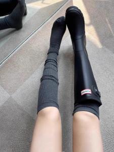 Knee-high Leggings Miu Series Eye-catchy Boot-friendly Slimming Effect Ideal for Women Sports Outdoor Accessories