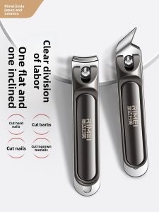 RIMEI | Nail Clippers Set with Slant Scissors and Cuticle Tool