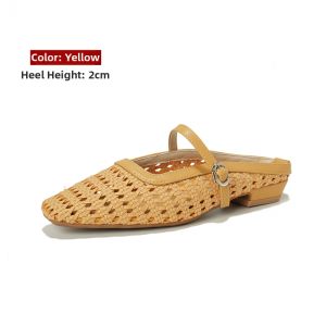 MIFEI | Lace Hollow Weaving Summer Slides Women