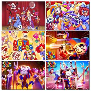 Anime-A-Amazing Digital Circus Photography Backdrops Photo Wallpaper Background Paper Props For Photo Studio Shoot Product