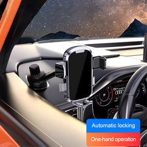 SEAMETAL Car Phone Holder Car Side Window Aircon Vent Phone Mount Navigation Bracket Anti-drop Hook Base Phone Stand