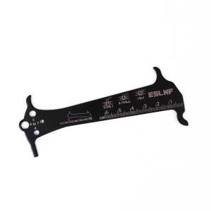 Eslnf(ESLNF) | ESLNF High Precision Chain Wear Checker Tool Bicycle Gauge Measurement Ruler Durable for Mountain Road Cycling Chains
