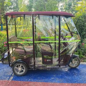 Thickened Rain Curtain for Tricycle Carport Full Transparent Fully Enclosed Separate Attachment AA Triple Wheel Vehicle Shelter