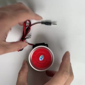 white/color 120dB Buzzer Alarm Horn Anti-theft Alarm Wired 5-12V High Decibel Police Siren Air Raid Siren with Audio Jack