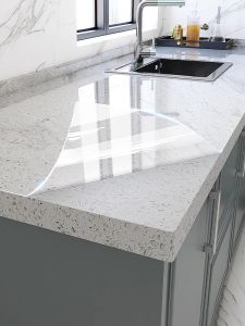 High Temperature Resistant Kitchen Countertop Protection Film Quartz Stone Marble Stove Decal Waterproof Oil Proof Antimicrobial