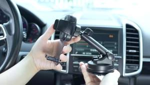 Yesido C261 Universal Phone Car Holder with Vacuum Suction Cup Base Adjustable Stably Holding For 4.7-7.2 Inch Mobile Phones