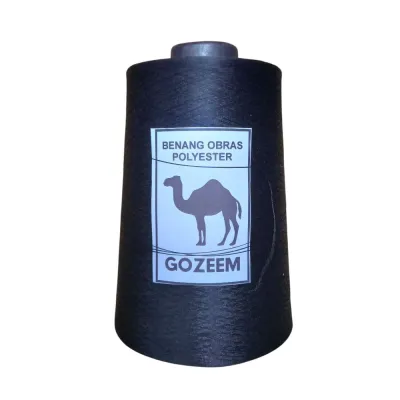 BENANG OBRAS POLYESTER HITAM 500gr