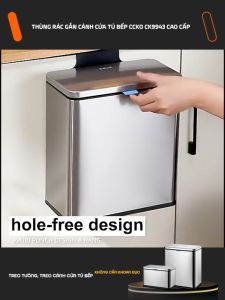 Thùng rác gắn cánh cửa tủ bếp CCKO CK9943 cao cấp