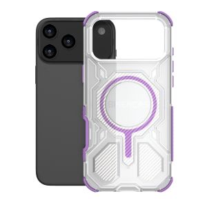 Ốp Điện Thoại Không Dây Sạc Từ Tính Mờ Trong Suốt Chống Rơi Cho iPhone 17/16/15/14/13 Pro Max