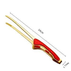 LMETJMA Thép Không Gỉ BBQ Kẹp Bếp Chống Trượt Kẹp Nướng Tự Đứng Cho Phong Cách Nướng Kiểu Hàn Quốc & Nhật Bản JT502