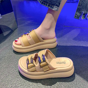 Giày Đế Dày Thời Trang Cho Nữ Mùa Hè Ngoài Trời Sang Trọng Đi Trong Nhà Đi Làm Đế EVA Đế Cao Su Thường Ngày