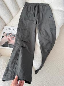 Quần Ống Đứng Nhanh Khô Màu Xám Cho Nam Mùa Hè Mỏng Phong Cách Mỹ Cổ Điển Quần Ống Đứng Quần Công Sở Thường Ngày