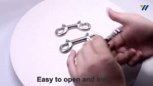 Snap Bolt Kit Scuba Diving 316 Stainless Steel Kait Double End Clip Hook 90mm/100mm Anti Karat Air Laut Tahan Lama