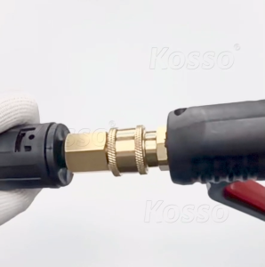 WACA (Quick 1/4 นิ้ว) คอปเปอร์เกลียวนอกขนาด M16x2 mm หรือ 15.7mm เหมาะสำหรับปลายปืนฉีดน้ำแรงดันสูง ข้อต่อทองเหลือง 49-27 FSA