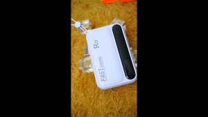 CLICK: Fast Charging RII R08 New 20000mah Portable Power bank   with 4 Cables  with Built-in CABLE for USB iPhone Type and Micro Cable