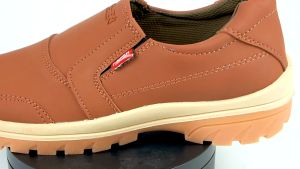 StyleHub Chestnut Refinement | Sepatu Joemen Slip On Kulit - Formal Kerja Coklat Tan J 40