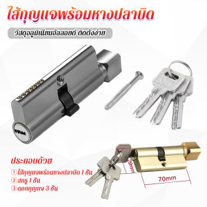 AW ไส้กุญแจ หัวแม่กุญแจ แบบหางปลาบิด มาพร้อม 3 คีย์ รุ่นมาตราฐาน Door Lock Cylinder