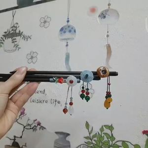 Trâm cài tóc gỗ ngọc cổ điển nhiều mẫu cài tóc gỗ mun đá ngọc phong cách cổ trang