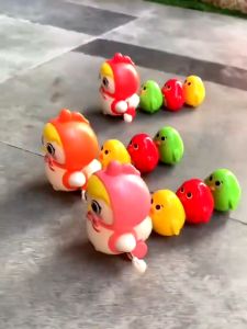 Đồ chơi vặn cót gà nối đuôi nhau siêu vui nhộn cho bé đồ chơi đàn gà từ tính nối đuôi xoay 360 độ