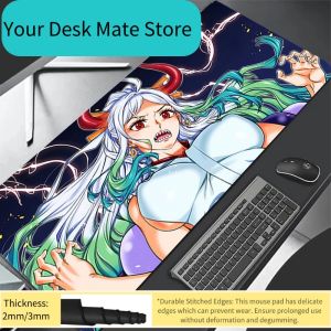Bandai | New Mouse Pad Larger XXL Speed Mini Pc Computer Keyboard Pads Desk Mat Gaming Accessories Home One Piece Yamato Mousepad