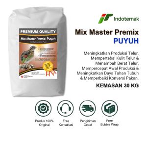 Mix Master Premix Puyuh - Suplemen Pakan Untuk Puyuh 30 KG