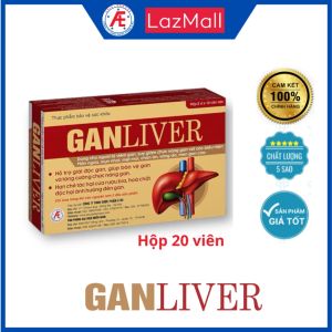 Ganliver hỗ trợ giải độc và tăng cường chức năng gan hộp 30 viên