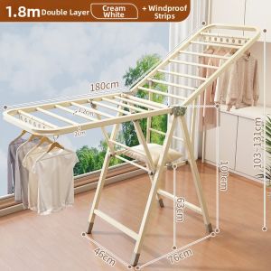 YNQN | Foldable Indoor and Balcony Clothes Drying Rack