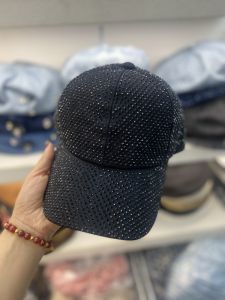 หมวกเบสบอลทรงกลมสไตล์สตรีทสำหรับผู้หญิง หมวกทรงปากเป็ดประดับเพชร หมวกฤดูใบไม้ผลิและฤดูใบไม้ร่วง หมวกกันแดดแบบอเนกประสงค์