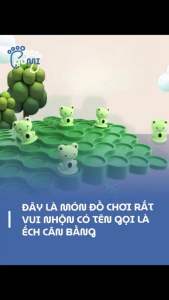 Đồ Chơi Cân Bằng Ếch Thông Minh Gumi Toy - Tăng Tính Kiên Nhẫn và Phối Hợp Tay Mắt - Quà Tặng Sinh Nhật - Hot Trend