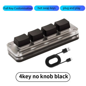 Mini Macro Mechanical Keyboard 3/4/6 Keys USB RGB Gaming Custom Programming Portable Keypad Hot Swap Switch for Photoshop Music
