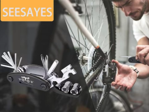 Folding Multi-Tool with Allen Wrenches & Screwdrivers 16-in-1 for Bike Motorcycle Repair Portable Carbon Steel Compact