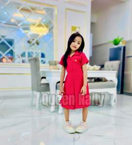 Queen Jumpsuit Overall anak 2-12 Tahun bahan crincle airflow cey jumsuit