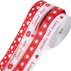 10mm Grosgrain Ribbon: Perfect for Valentine's Day & Wedding Decorations