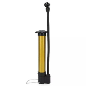 PINMOAP 1PC Black/Gold Bicycle Inflator Multi Functional Convenient Manual Inflator Pump Essential Inflator Tool For Cycling