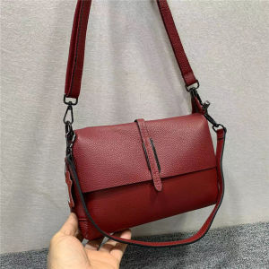 Leather Casual Large Capacity Multifunctional Small Square Bag Womens Single Shoulder Slant Cross Bag Fashionable European Style