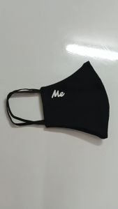 ผ้าปิดจมูกคล้องหู หน้ากากผ้าผู้ใหญ่ สีดำ แมสผ้า