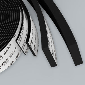 Black EVA Sponge Single-Sided Sealing Tape Shockproof Pad 1-60mm Thick Domestic Foam Adhesive Tape Industrial Use