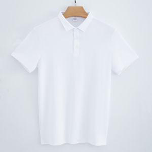 Áo Thun Polo Cổ Sơ Mi Mỏng Mùa Hè Làm Việc Cho Nam Tay Ngắn Cotton Thoáng Khí Thấm Hút Mồ Hôi Thời Trang Công Sở Thường Ngày