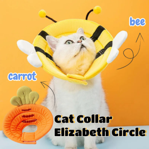 Pet Cone Collar Recovery  Adjustable  Neck Protection Headgear Cat Dog Anti-licking Recovering E Collar