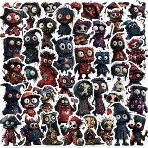 50PCS Halloween Horror Figures Graffiti Stickers DIY Phone Guitar Laptop Notebook Suitcase Cup Waterproof Sticker Kids Toy